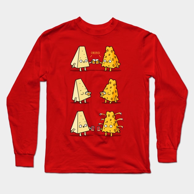 Cheeses Toasting! Long Sleeve T-Shirt by Raffiti